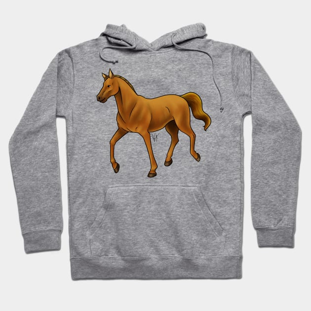 Horse - Thoroughbred - Chestnut Hoodie by Jen's Dogs Custom Gifts and Designs